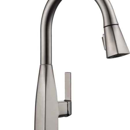 Peerless® Xander Single Handle High Arc Pull Down Kitchen Faucet, Stainless Steel