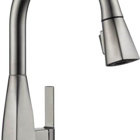 Peerless® Xander Single Handle High Arc Pull Down Kitchen Faucet, Stainless Steel