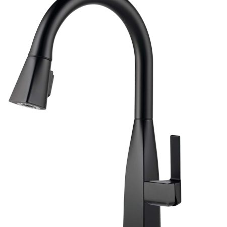 Peerless® Xander Single Handle Pull Down Kitchen Faucet, Black