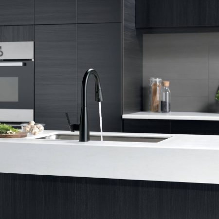 Peerless® Xander Single Handle Pull Down Kitchen Faucet, Black