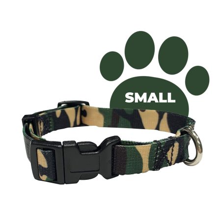 Perri's Camouflage Green Adjustable Dog Collar, Assorted Sizes