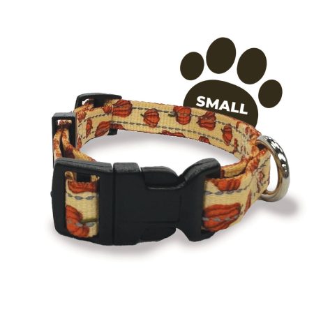 Perri's Pet Products Reflective Mini Pumpkins Dog Collar, Assorted Sizes