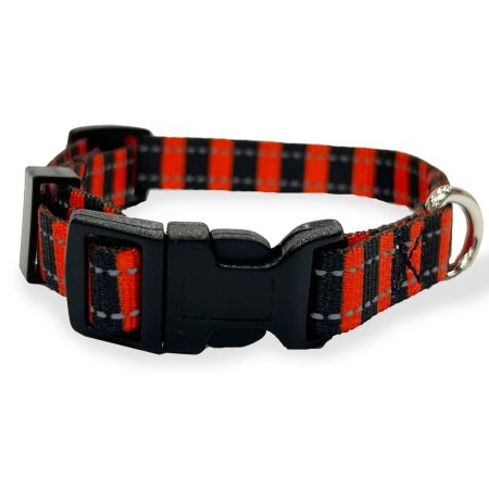 Perri's Pet Products Reflective Scary Stripes Dog Collar, Assorted Sizes