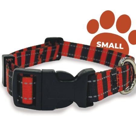 Perri's Pet Products Reflective Scary Stripes Dog Collar, Assorted Sizes