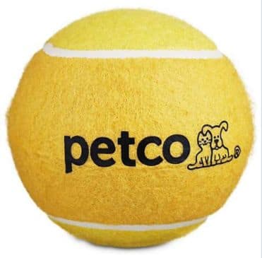 Petco Jumbo Tennis Ball Dog Toy, Assorted Colours