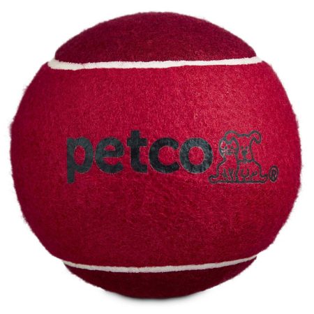 Petco Jumbo Tennis Ball Dog Toy, Assorted Colours