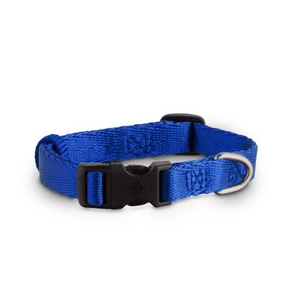 Petco Blue Nylon Dog Collar, Adjustable, Includes Tag Muffler, Small