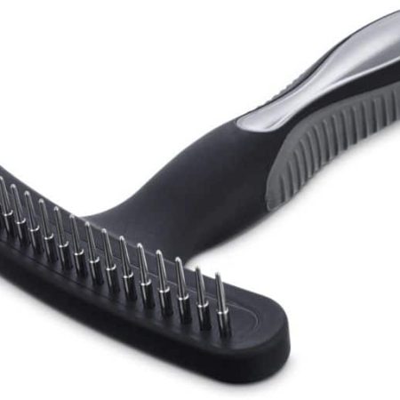 Well & Good Pet Grooming Rake, Black