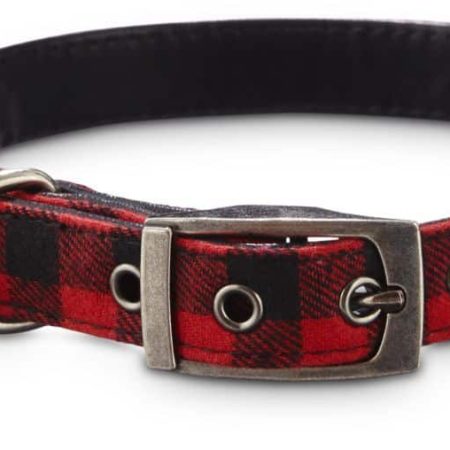 Petco Buffalo Check Plaid Adjustable Dog Collar, Medium