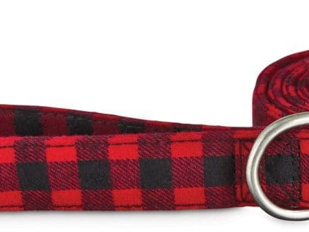 Petco Leather Buffalo Check Plaid Dog Leash, 5-ft