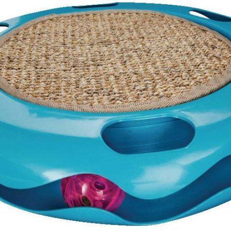 Petco Cat Track Cat Toy with Sisal Mat, Blue