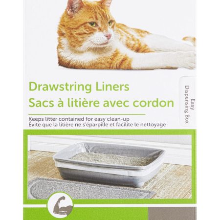 So Phresh Drawstring Cat Litter Box Liners, Large, 40-ct