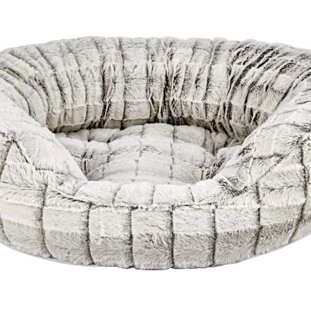 Petco Faux Fur Cat Bed, Washable, 20-in x 18-in, Grey