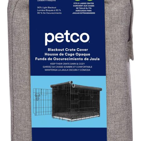 Petco Blackout Dog Crate Cover, Grey