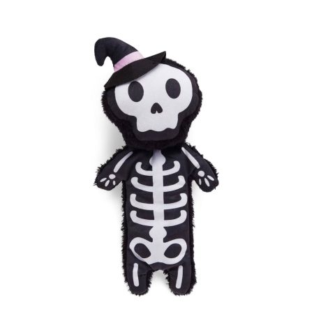 Petco Halloween Skeleton Flattie Plush Dog Toy, 12-in