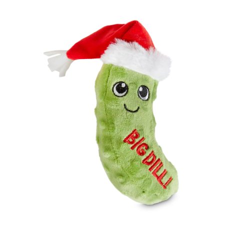 Merry Makings at Petco Pickle Soft Plush Squeaky Dog Toys, Assorted Styles, 6-in