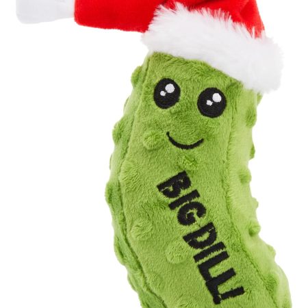 Merry Makings at Petco Pickle Soft Plush Squeaky Dog Toys, Assorted Styles, 6-in