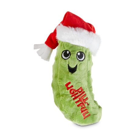 Merry Makings at Petco Pickle Soft Plush Squeaky Dog Toys, Assorted Styles, 6-in