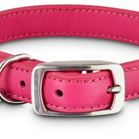 Petco Leather Bling Crystal Dog Collar, Adjustable, Assorted Sizes, Pink