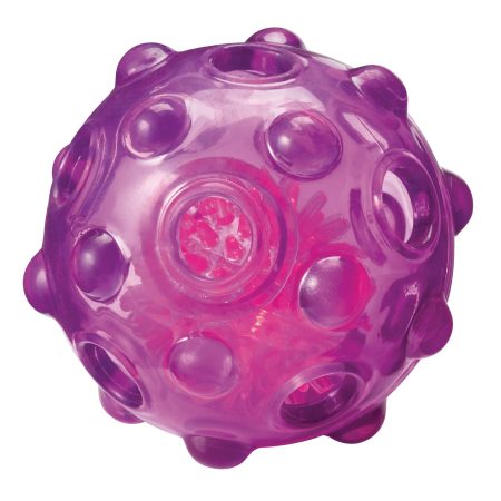 Petco Rubber Light Up Ball Dog Toy, 2-in, Assorted Colours