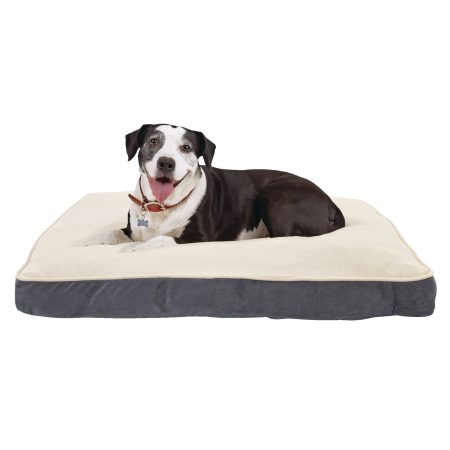 Petco Lounger Plush Dog Bed, Washable, 40-in x 30-in, Cream