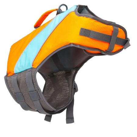 Petco Neon Life Jacket/Flotation Vest with Handle for Dogs, Orange and Blue