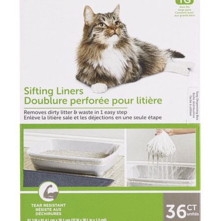 Petco Sifting Cat Litter Box Liners, X-Large, 36-ct, Grey