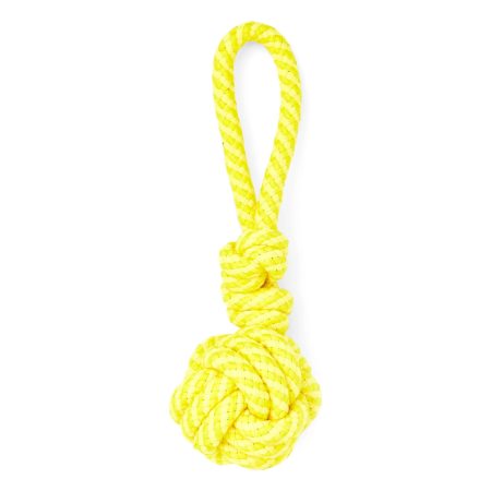 Petco Yellow Monkey Fist Rope Dog Toy, Medium