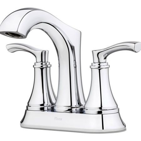 Pfister Auden Double Handle 4-in Centerset Bathroom Sink Faucet, WaterSense® Certified, Chrome