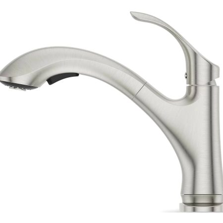 Pfister Corvo Single Handle Pull Out Kitchen Faucet, Stainless Steel