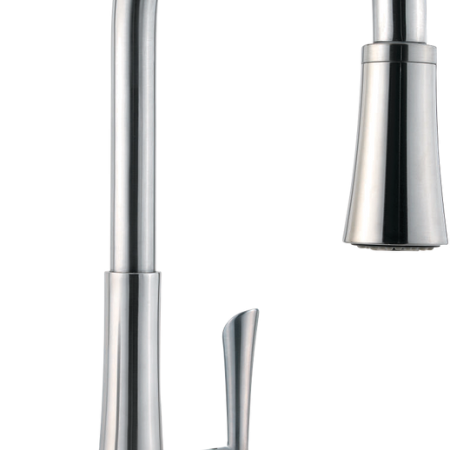 Pfister Mystique Single Handle Pull Down Kitchen Faucet, Stainless Steel