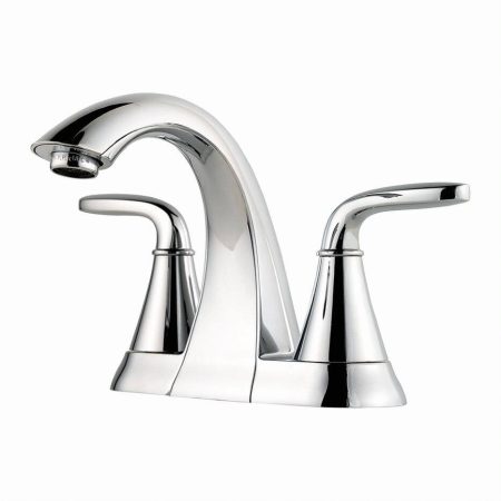 Pfister Pasadena Double Handle 4-in Centerset Bathroom Sink Faucet, WaterSense® Certified, Chrome