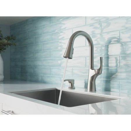 Pfister Seahaven Single Lever Kitchen Faucet with Pfast Connect™, High Arc, Stainless Steel