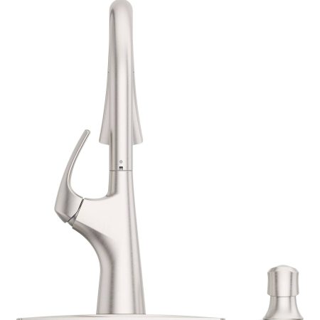 Pfister Seahaven Single Lever Kitchen Faucet with Pfast Connect™, High Arc, Stainless Steel