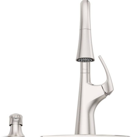 Pfister Seahaven Single Lever Kitchen Faucet with Pfast Connect™, High Arc, Stainless Steel