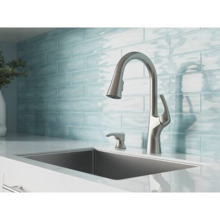 Pfister Seahaven Single Lever Kitchen Faucet with Pfast Connect™, High Arc, Stainless Steel