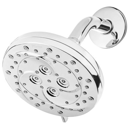 Pfister Thermoforce 6-Setting Fixed Wall Mount Spray Shower Head, WaterSense® Certified, Chrome