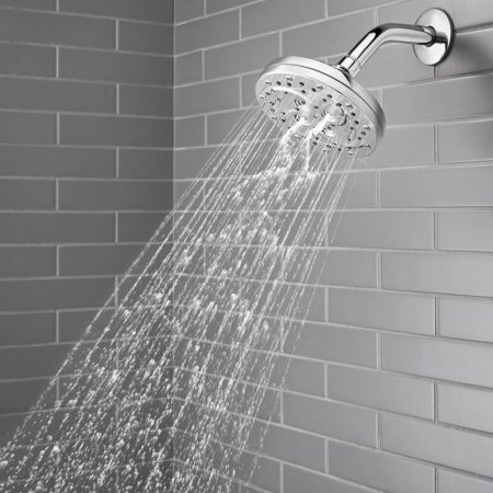 Pfister Thermoforce 6-Setting Fixed Wall Mount Spray Shower Head, WaterSense® Certified, Chrome