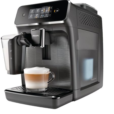 Philips 2200 Series Fully Automatic Espresso & Cappuccino Maker w/ Milk Frother, Black