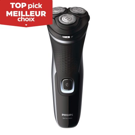 Philips Series 1000/3000X: S1332/41 Dry Electric Razor/Rotary Shaver with Pop-Up Trimmer