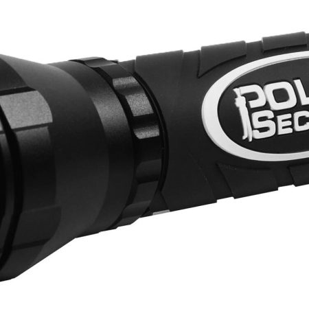 Police Security Flashlight ,1800 Lumens Durable & Waterproof, Batteries Included, Black