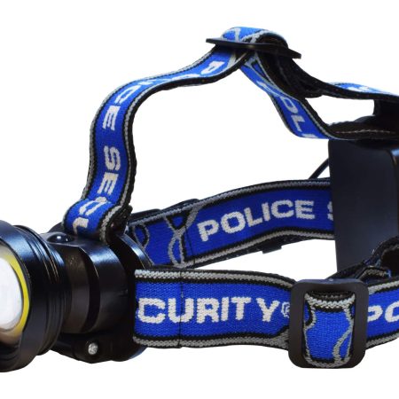 Police Security 400 Lumens Breakout Headlight/Headlamp with 4 Light Modes, Batteries Included