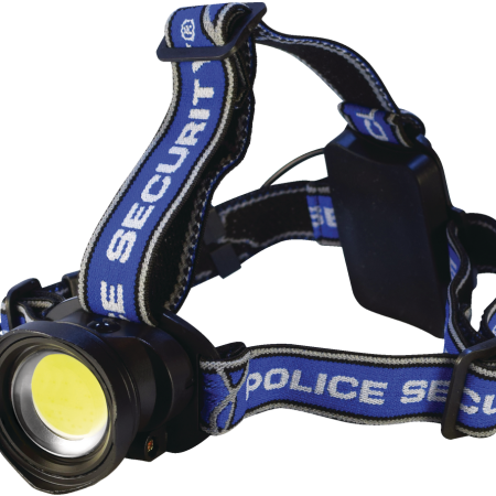 Police Security 400 Lumens Breakout Headlight/Headlamp with 4 Light Modes, Batteries Included