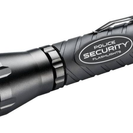 Police Security Elite 900 Lumens Durable 3C Zephyr Handheld Flashlight, Batteries Included, Black