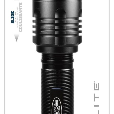 Police Security Elite 3300 Lumens Waterproof Skylar Handheld Flashlight, Batteries Included, Black