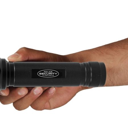 Police Security Elite 3300 Lumens Waterproof Skylar Handheld Flashlight, Batteries Included, Black