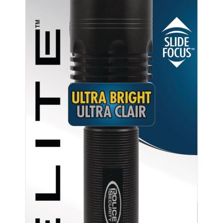 Police Security Elite 3300 Lumens Waterproof Skylar Handheld Flashlight, Batteries Included, Black