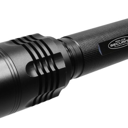 Police Security Elite 3300 Lumens Waterproof Skylar Handheld Flashlight, Batteries Included, Black