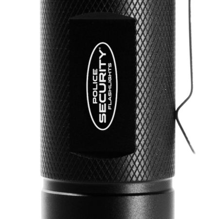 Police Security 500 Lumens Waterproof Aluminum Storm Handheld Flashlight, Batteries Included, Black