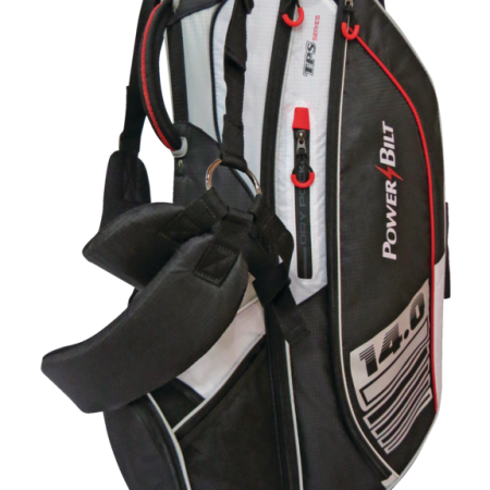 PowerBilt 14-Way Top Golf Stand Bag, Red/Charcoal/Black